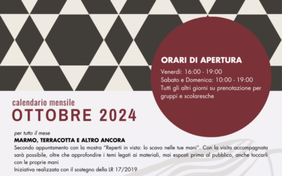 Ottobre 2024 al Museo del termalismo antico e del territorio