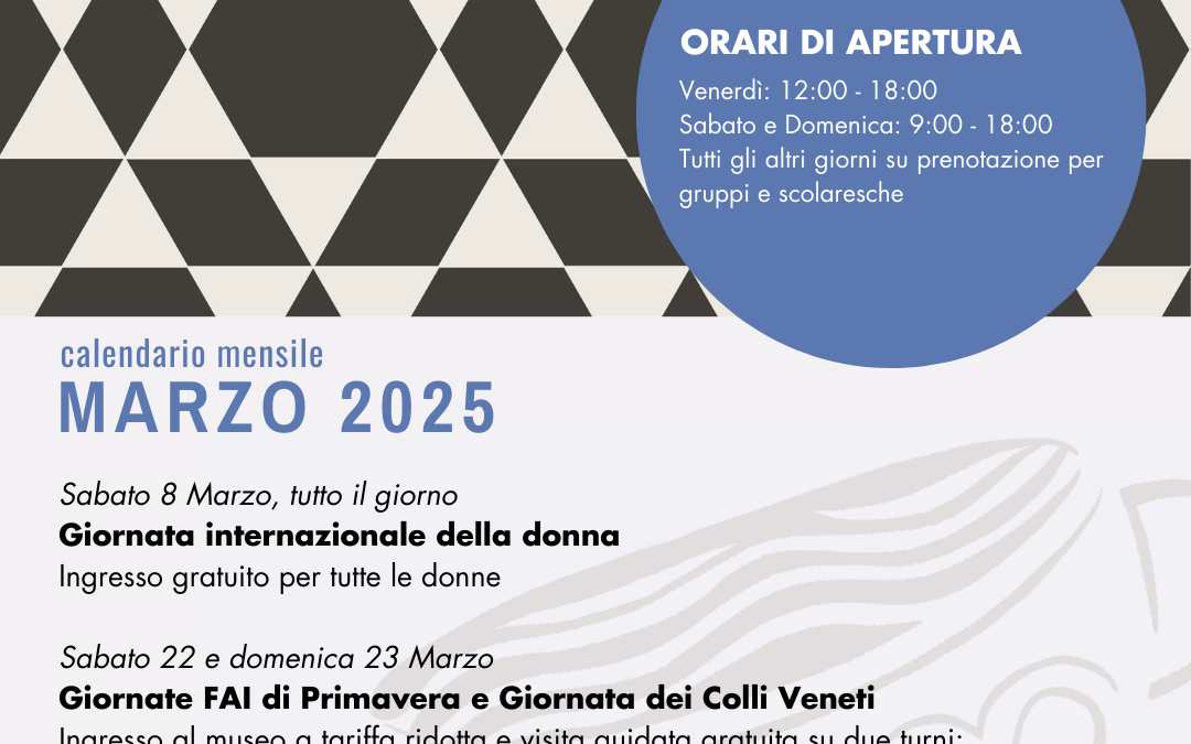 Marzo 2025 al Museo del termalismo antico e del territorio